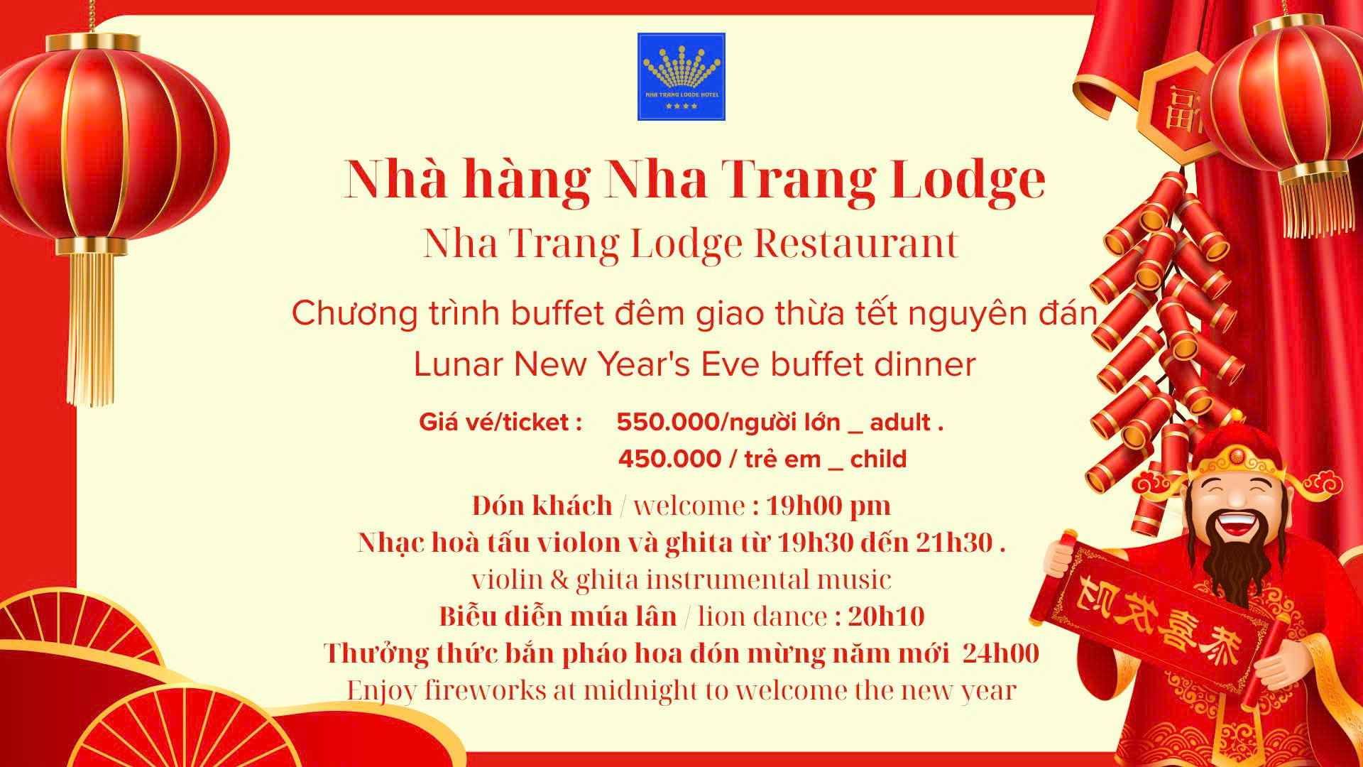 BUFFET ĐÊM GIAO THỪA TẾT NGUYÊN ĐÁN